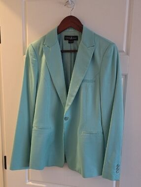 Marciano Mint Green Single-Button Blazer